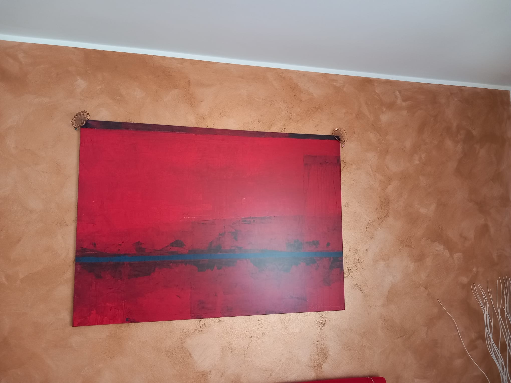 Finitura decorativa effetto marmorino